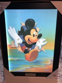 Mickey Mouse Disney Officially Licensed 3D LED Collector Frame Sign