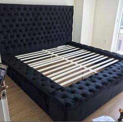 King Size bed frame with headboard