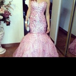 Beautiful Pink Mermaid Dress