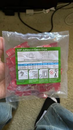 New XHF Adhesive Cable Clips - Cable Management Organizer