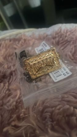 14K GOLD PLATED LAST SUPPER RING SIZE 10-11