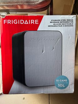 Frigidaire Portable 10L, 15-can Mini Fridge Stainless Steel EFMIS183-B-SS