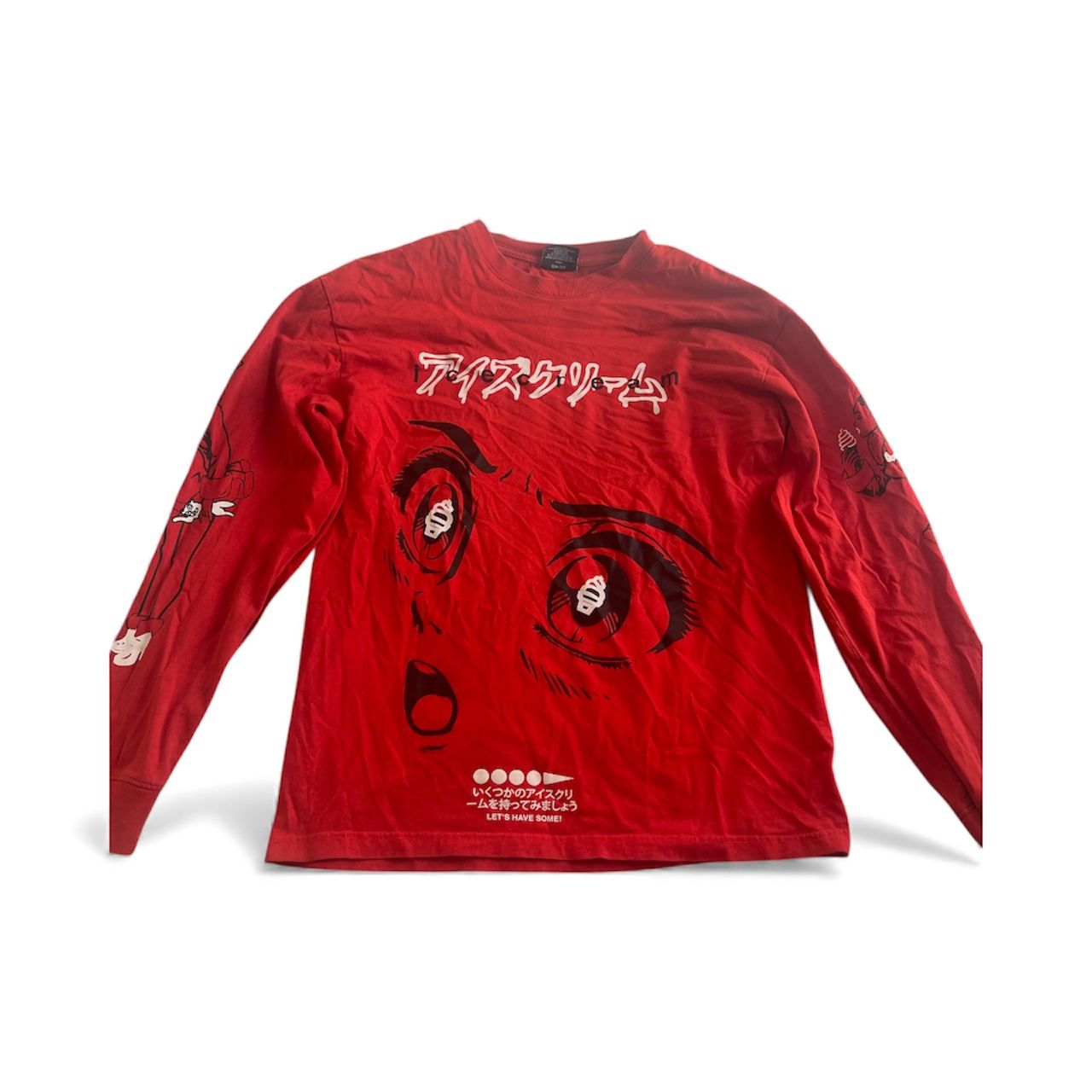 Billionaire Boys Club x Ice Cream Shocked Anime Long Sleeve T Shirt Men's Size S