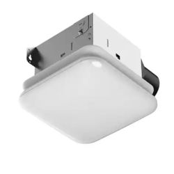 Commercial Electric 50 CFM Ceiling Mount Room Side Installation Bathroom Exhaust Fan with Adjustable Color Temperature LED and Night Light
