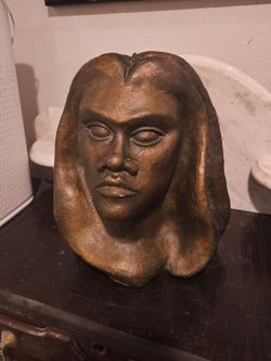 Large Vintage Bust Head Sculpture