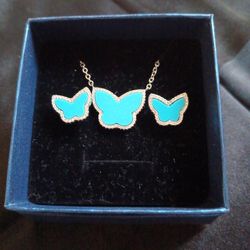 Butterfly Van Cleef Silver Set Tiffany 