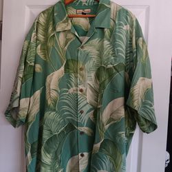 Tommy Bahama Silk Hawaiian Shirt 2xl 