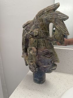 Mayan stone Head