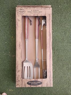 Brand new Talon Outdoor 3 Piece BBQ Tool Set