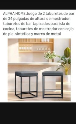 3 taburetes para mesa alta "24
