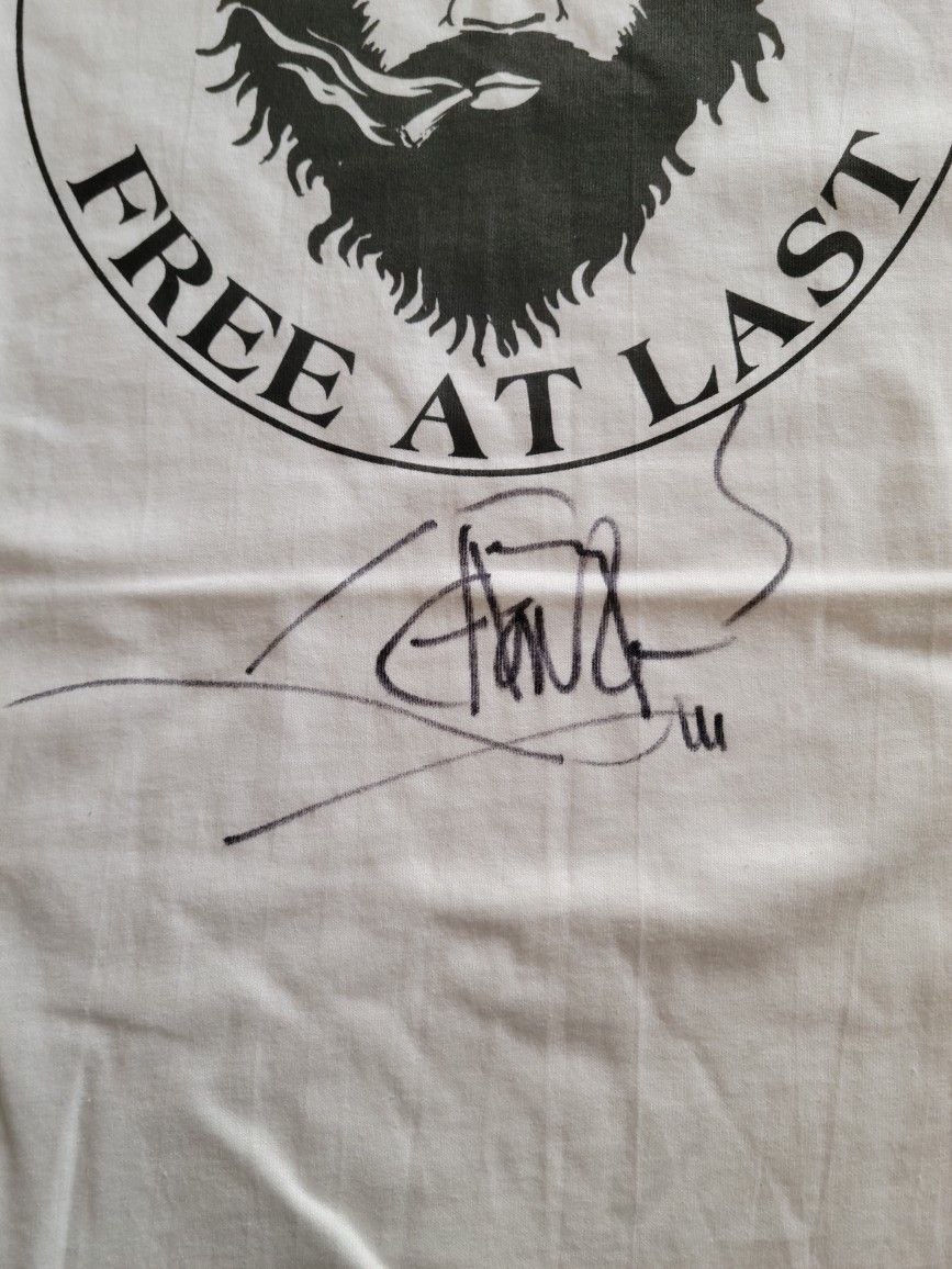 Tommy Chong Signed Shirt And Display Case