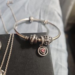 Genuine 925 Sterling Silver Chaem Bracelet