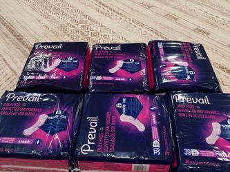 Prevail pads new in box 6 bags
