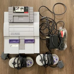 Super Nintendo System With Game