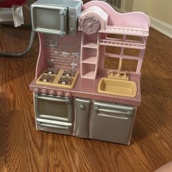 Our Generation Light Pink Gourmet Kitchen for 18” Dolls