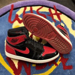 Air Jordan 1 High Patent Bred 