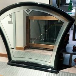 Black dresser mirror