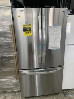 LG French door in stainless steel new open box counter depth