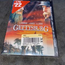 Gettysburg DVD . New. 
