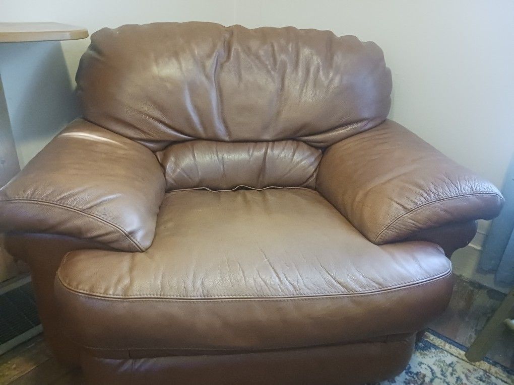 Very Comfortable Brown Leather Chair