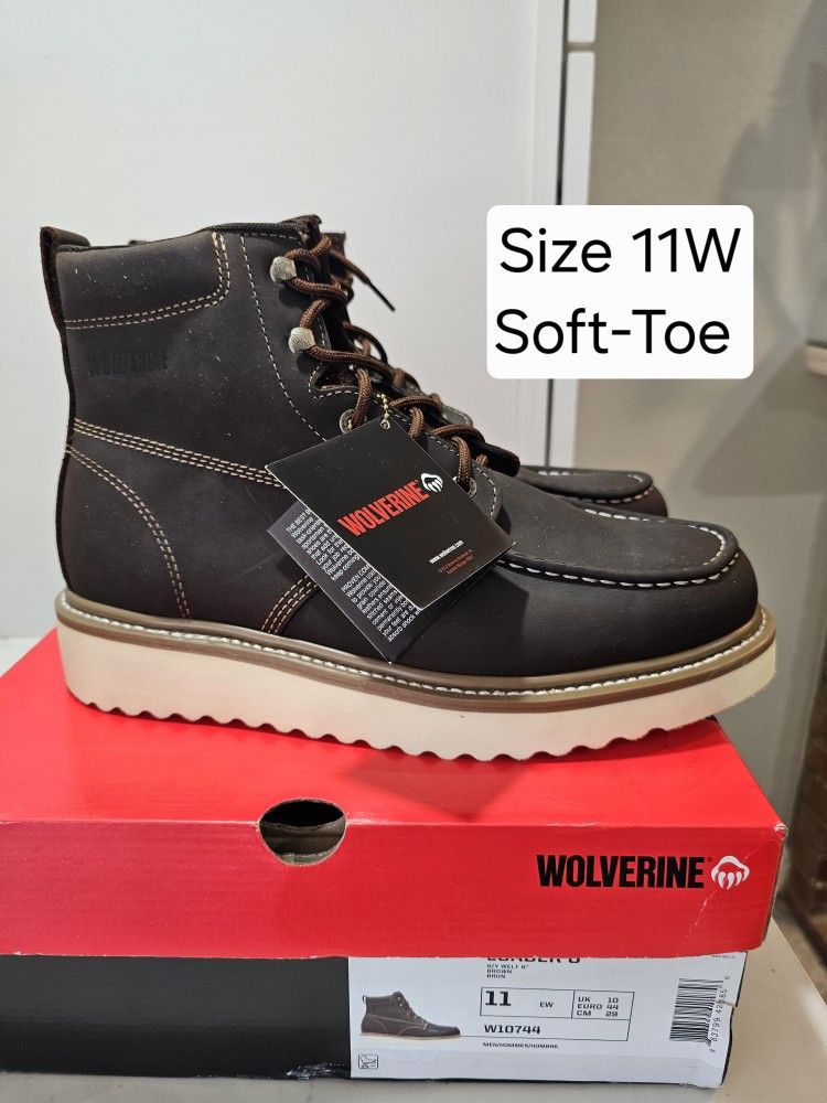 Wolverine Soft Toe Work Boots Size 11w