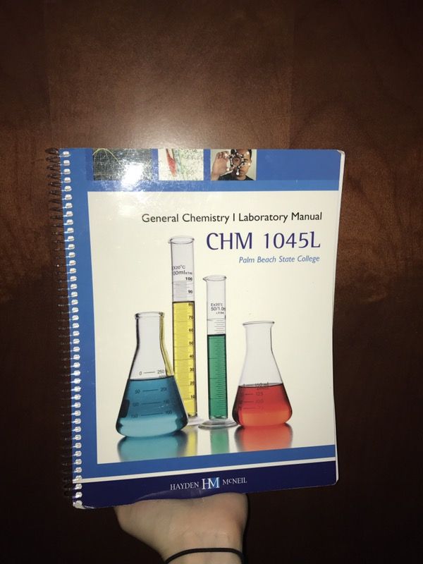 General Chemistry Laboratory Manual CHM1045L at Palm Beach State college PBSC