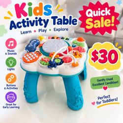 Kids Activity Table Toddler Learning Toy