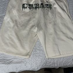 Cream Shorts