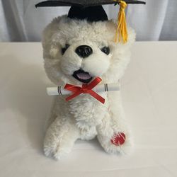Graduation Dog Plush Animatronic 