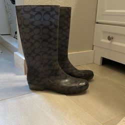 Coach Rain Boots Size 10