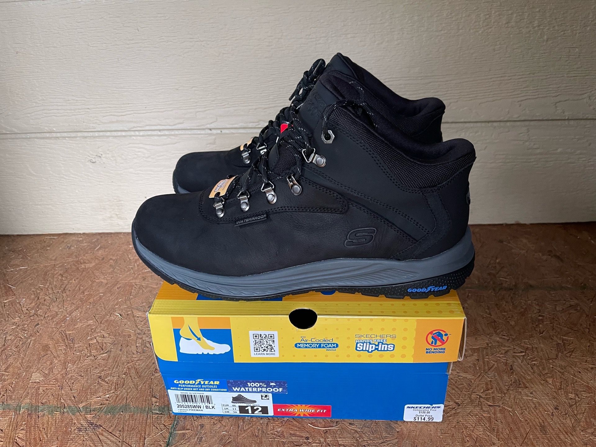 Skechers waterproof boots - Men’s size 12 wide