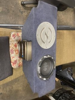 Speaker box bom bom 10” with amp $350 for Nissan 350z or 370z or 390z