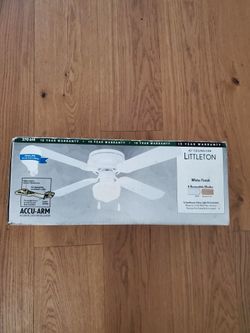 Littleton Ceiling Fan White