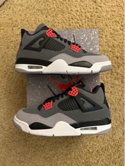 Size 7.5 (Brand new with box) - Air Jordan 4 retro infrared