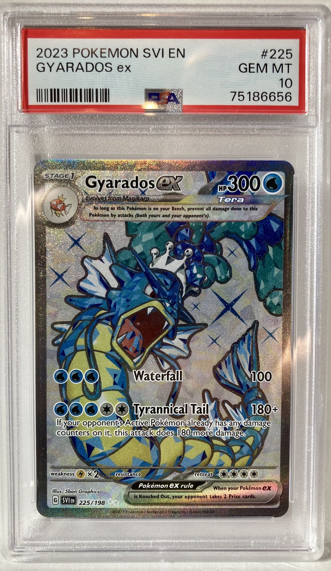2023 POKEMON SVIEN GYARADOS ex #225 GEM MT