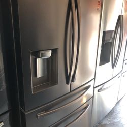 SAMSUNG FRENCH DOOR REFRIGERATOR TUSCAN STAINLESS STEEL LIKE NEW Contuer Deep