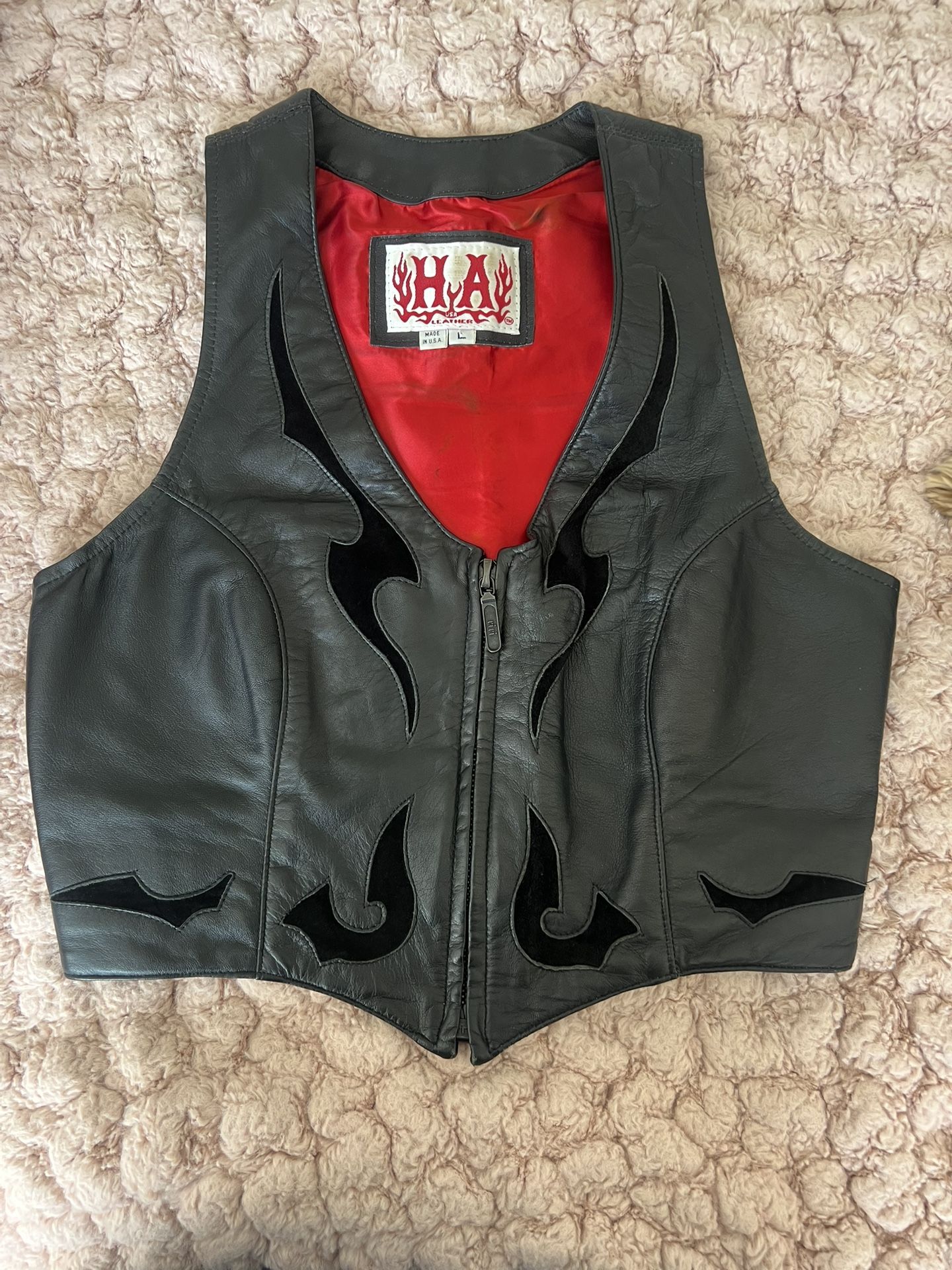 Ladies Leather Vest