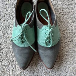 Frye Smooth Leather “Delia” Saddle Shoes 9M