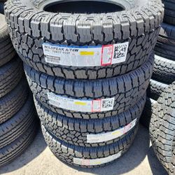 4 New Tires 265-70-17 Falken Wildpeak AT4 P265/70 R17 Inch Tire FREE Same Day Delivery To Inland Empire Locations 65,000 Miles IN STOCK