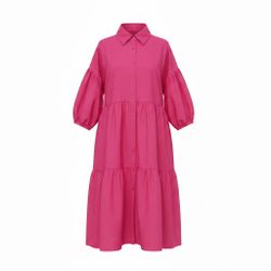 Plus Ruffle Sleeve Dress 