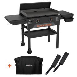 NEW Blackstone 28” Omnivore Griddle w/ Hood, Cover & Spatulas (Model 2450AZ)