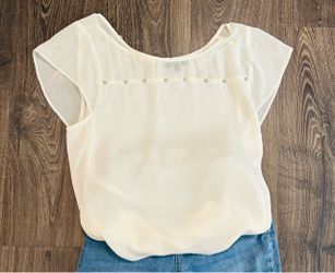 Ivory Blouse Size Small