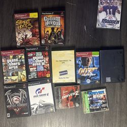 PlayStation 2/3 Games Lot Bundle As Is Mixed Selection Of Video games