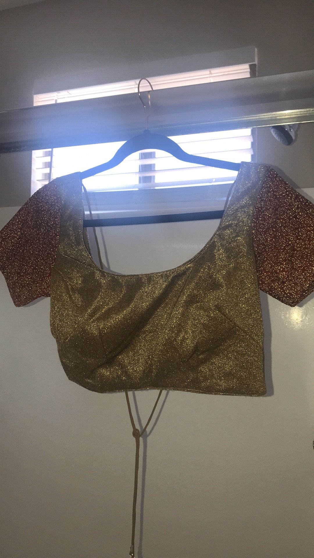 Maroon/ Gold Sari, only worn once