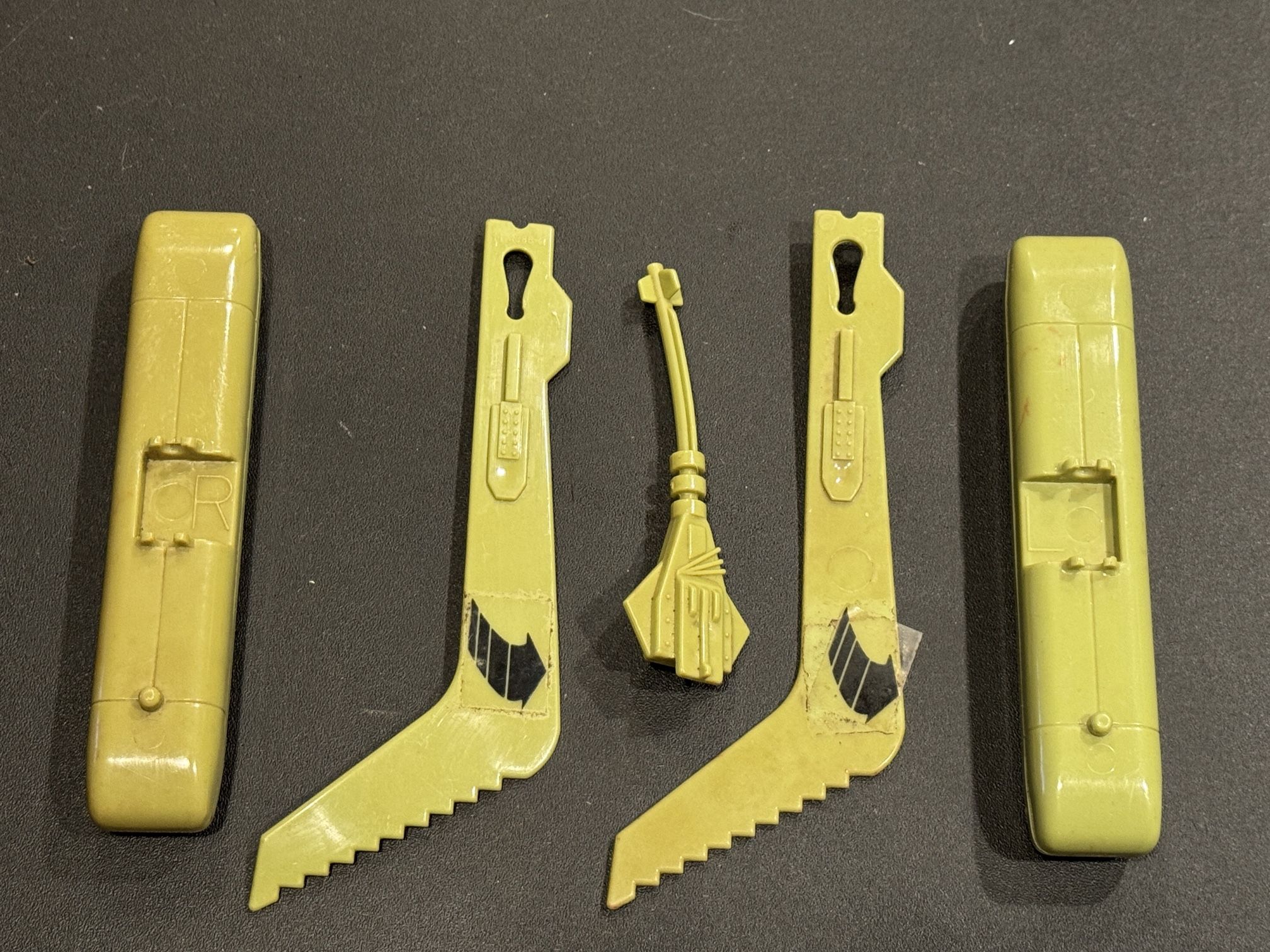 Vintage GI Joe 1986 Dreadnok Swampfire Front Gun, Helicopter Blades & Pontoons Original