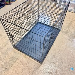 Like New Large 2-Door  Dog Training Cage Crate Easy To Fold And Clean