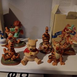Disney Winnie  The Pooh & Tiger Figurines