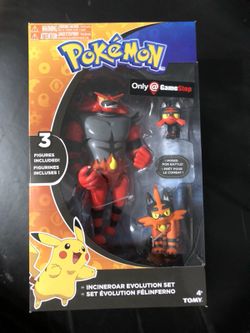 Pokemon litten evolution figure cheap pack
