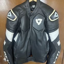 Motorcycle Jacket, Leather Size 50