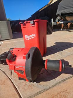 Milwaukee Drain snake cleaner.